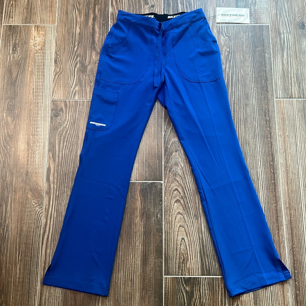 Skechers by Barco Women's Reliance Drawstring Scrub Pants XS Tall #SK201T Galaxy